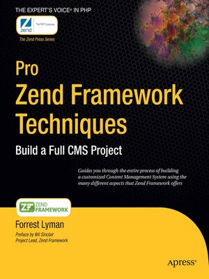 cover image of Pro Zend Framework Techniques